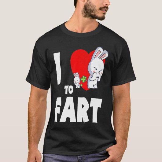 T-shirt J'Aime Faire Pailler Les Jeunes Plus Farter Lapin  (Devant)