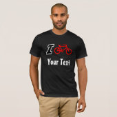T-shirt J'aime faire un cycle le blanc (Devant entier)