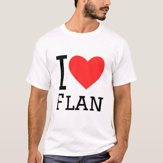 T-shirt J'aime flan (Devant)