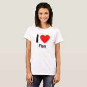 T-shirt j'aime flan (Devant entier)