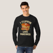 T-shirt J'aime flipper crêpes machine machine (Devant entier)