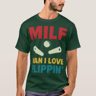 T-shirt J'Aime Flipping Pinball Machines Arcade Funny Jeu