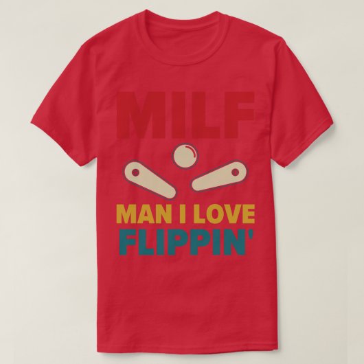 T-shirt J'Aime Flipping Pinball Machines Arcade Funny Jeu (Design devant)