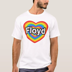 T-shirt J'aime Floyd. Je t'aime Floyd. Coeur