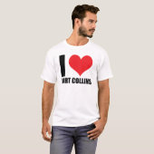 T-shirt J'aime Fort Collins (Devant entier)