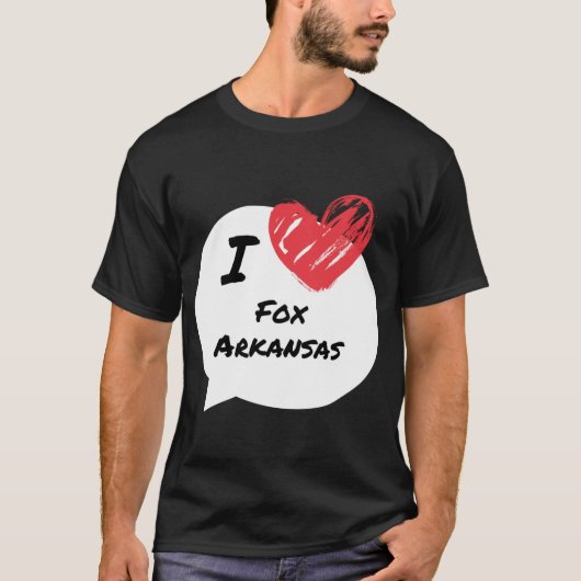 T-shirt J'aime Fox Arkansas (Devant)