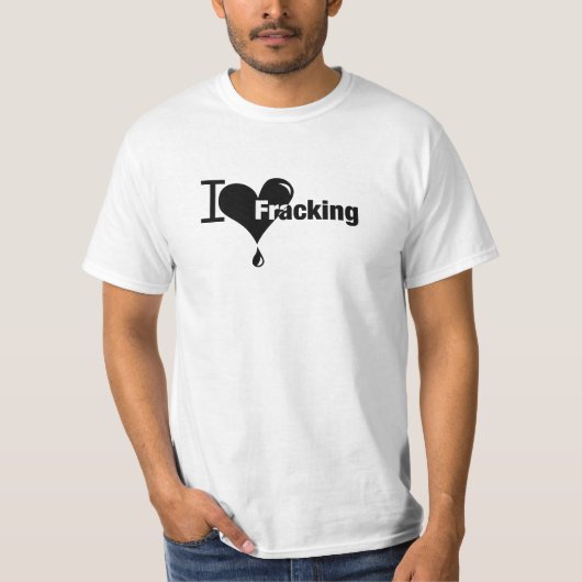 T-shirt J'aime Fracking (Devant)