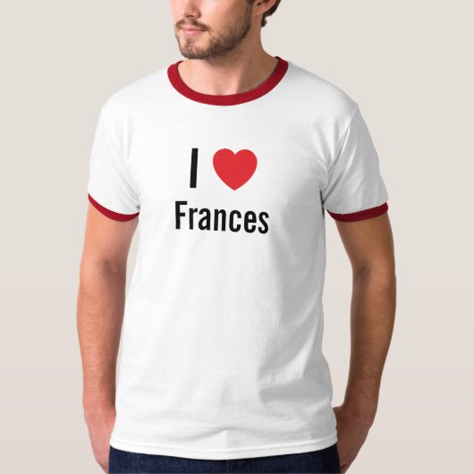 T-shirt J'aime Frances (Devant)