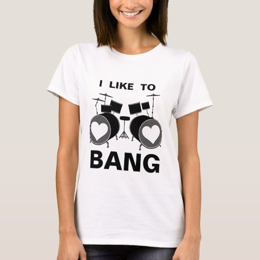 T-shirt J'aime FRAPPER (Devant)