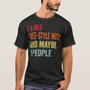 T-shirt J'Aime Freestyle moto Peut-être 3 personnes