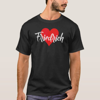 T-shirt J'aime Friedrich prénom Amour cœur