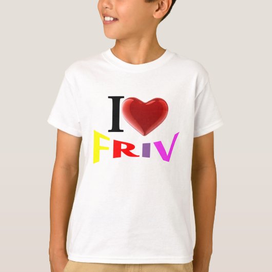 T-shirt J'aime Friv (Devant)