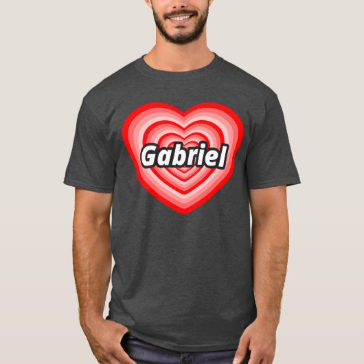 T-shirt J'aime Gabriel (Devant)
