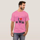 T-shirt J'aime gagner (Devant entier)