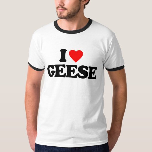 T-SHIRT J'AIME GEESE (Devant)