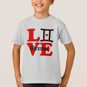 T-shirt ♊ J'Aime Gemini-Best-Zodiac Signal Fab Col