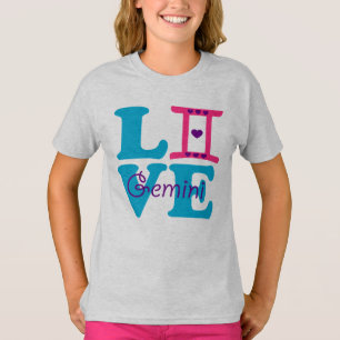 T-shirt ♊ J'Aime Gemini-Best Zodiac Signal Fabuleux