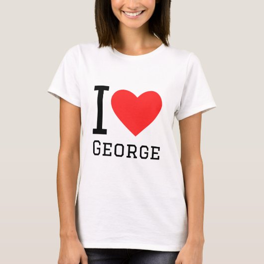 T-shirt J'aime george (Devant)