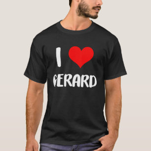 T-shirt J'aime GERARD valentine désolé dames les gars coeu