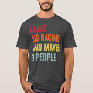 T-shirt J'Aime Gig Racing Peut-Être 3 Personnes