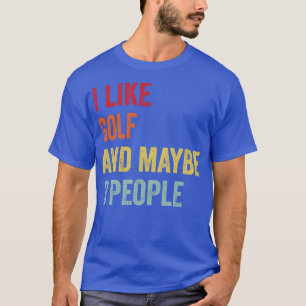 T-shirt J'Aime Golf Peut-Être 3 Personnes