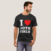 T-shirt J'aime Goth (Devant entier)
