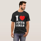 T-shirt J'aime Goth (Devant entier)