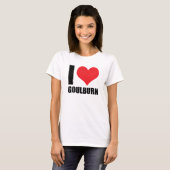 T-shirt J'aime Goulburn (Devant entier)