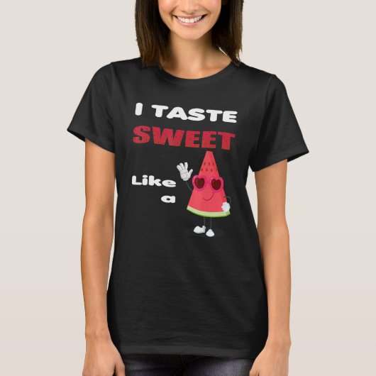 T-shirt J'Aime Goûter Doux Comme Pastèque Mignonne Pour (Devant)