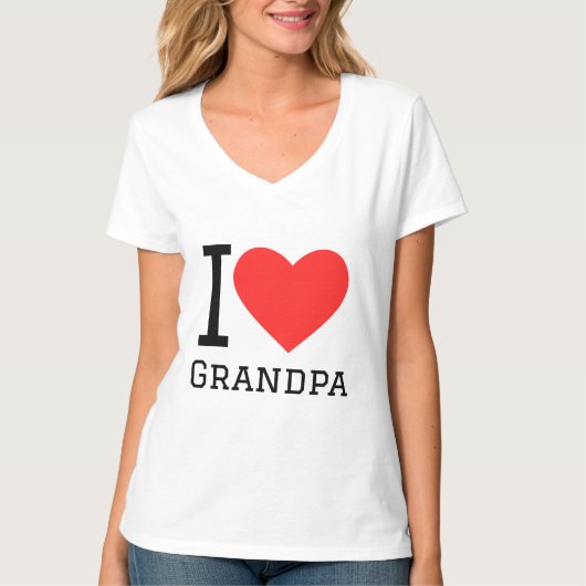 T-shirt J'aime grand-père (Devant)