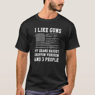 T-shirt J'Aime Guns My Grand Basset Griffon Vendeen Et 3