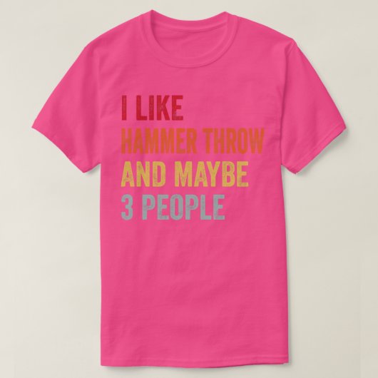 T-shirt J'Aime Hammer Jeter Peut-Être 3 Personnes (Design devant)