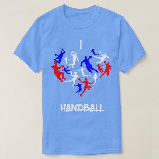 T-shirt J'aime handball cadeau idée 4 (Design devant)