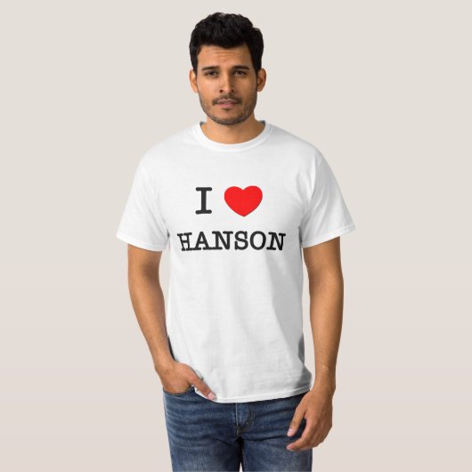 T-shirt J'aime Hanson (Devant entier)