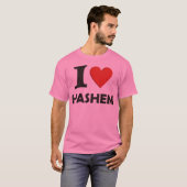T-shirt J'aime Hashem (Devant entier)