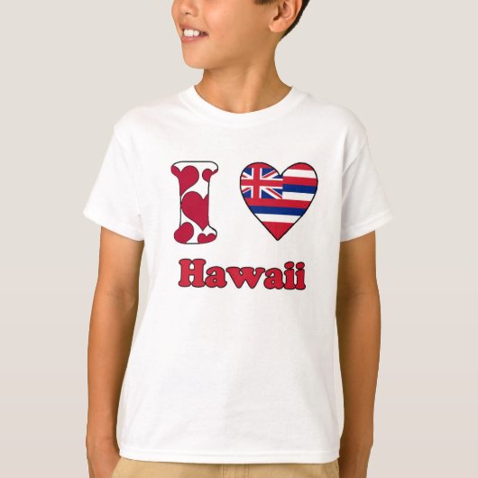 T-shirt J'aime Hawaii (Devant)