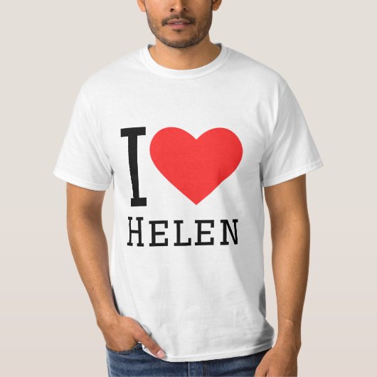 T-shirt J'aime helen (Devant)