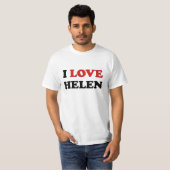 T-shirt J'aime Hélène (Devant entier)