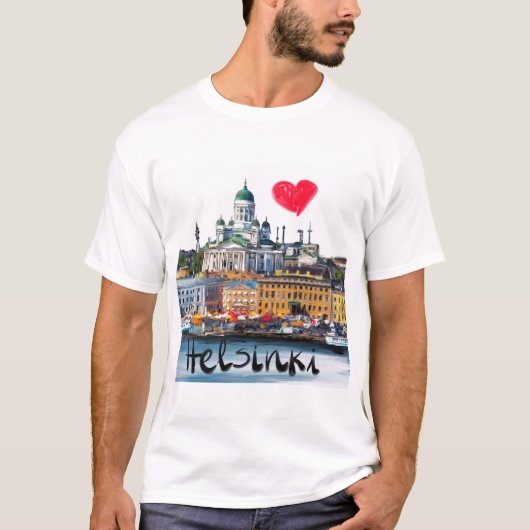 T-shirt j'aime Helsinki (Devant)