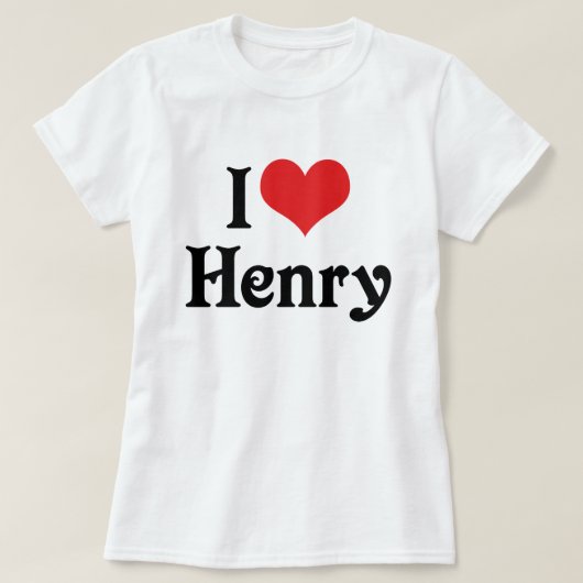 T-shirt J'aime Henry (Design devant)