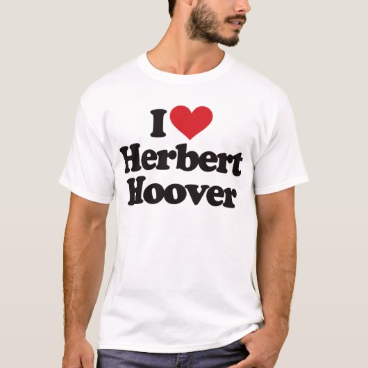 T-shirt J'aime Herbert Hoover (Devant)