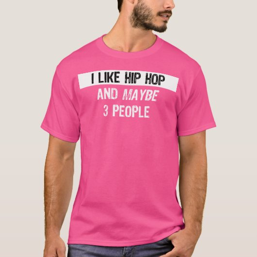 T-shirt J'aime Hip hop - Drôle Hip hop Rapper Cadeau (Devant)