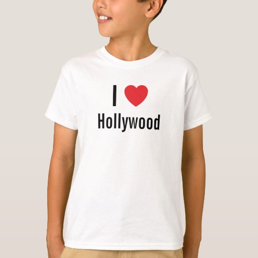 T-shirt J'aime Hollywood (Devant)