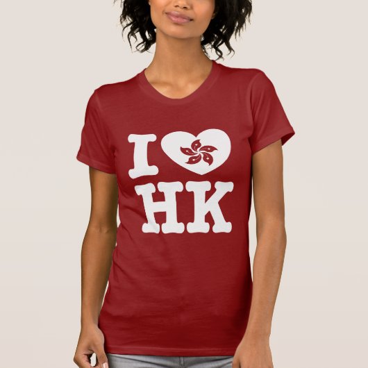 T-shirt J'aime Hong Kong (Devant)