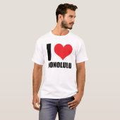 T-shirt J'aime Honolulu (Devant entier)