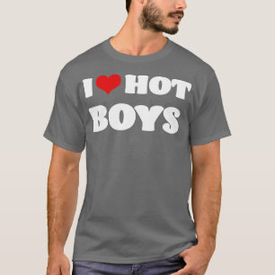 T-shirt J'Aime Hot Boys I Heart Hot Boys