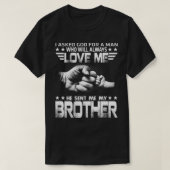 T-shirt J'aime, il a envoyé mon frère (Design devant)