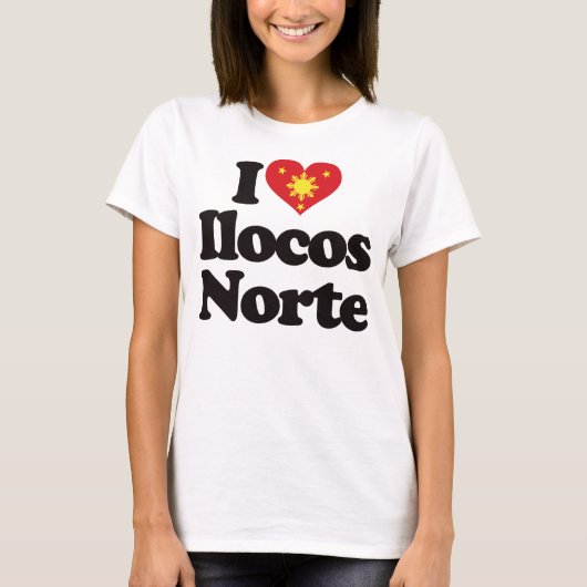 T-shirt J'aime Ilocos Norte (Devant)