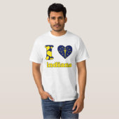 T-shirt J'aime Indiana (Devant entier)