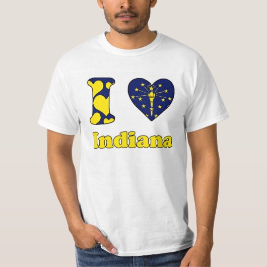T-shirt J'aime Indiana (Devant)